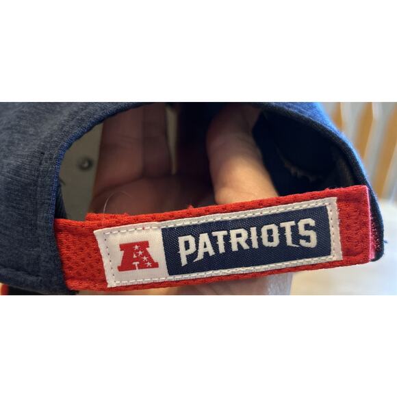 Patriots NFL hat embroidered y2k red New Era Block Team 49 Hat-Navy/Red NFL - Picture 4 of 8